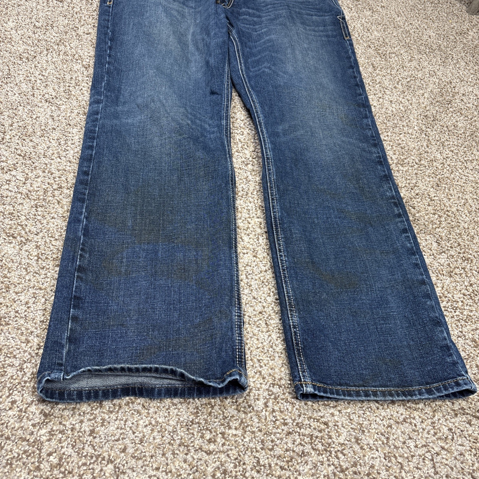 Ariat Denim M5 Jeans Straight Fit Straight Leg Mens 40x32 Heath Wash Fits 39x31 - View 20