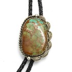 Signed Southwest Sterling Turquoise Overlay Feather Bolo Tie Lot of 2 #S5620-2 — photo 6