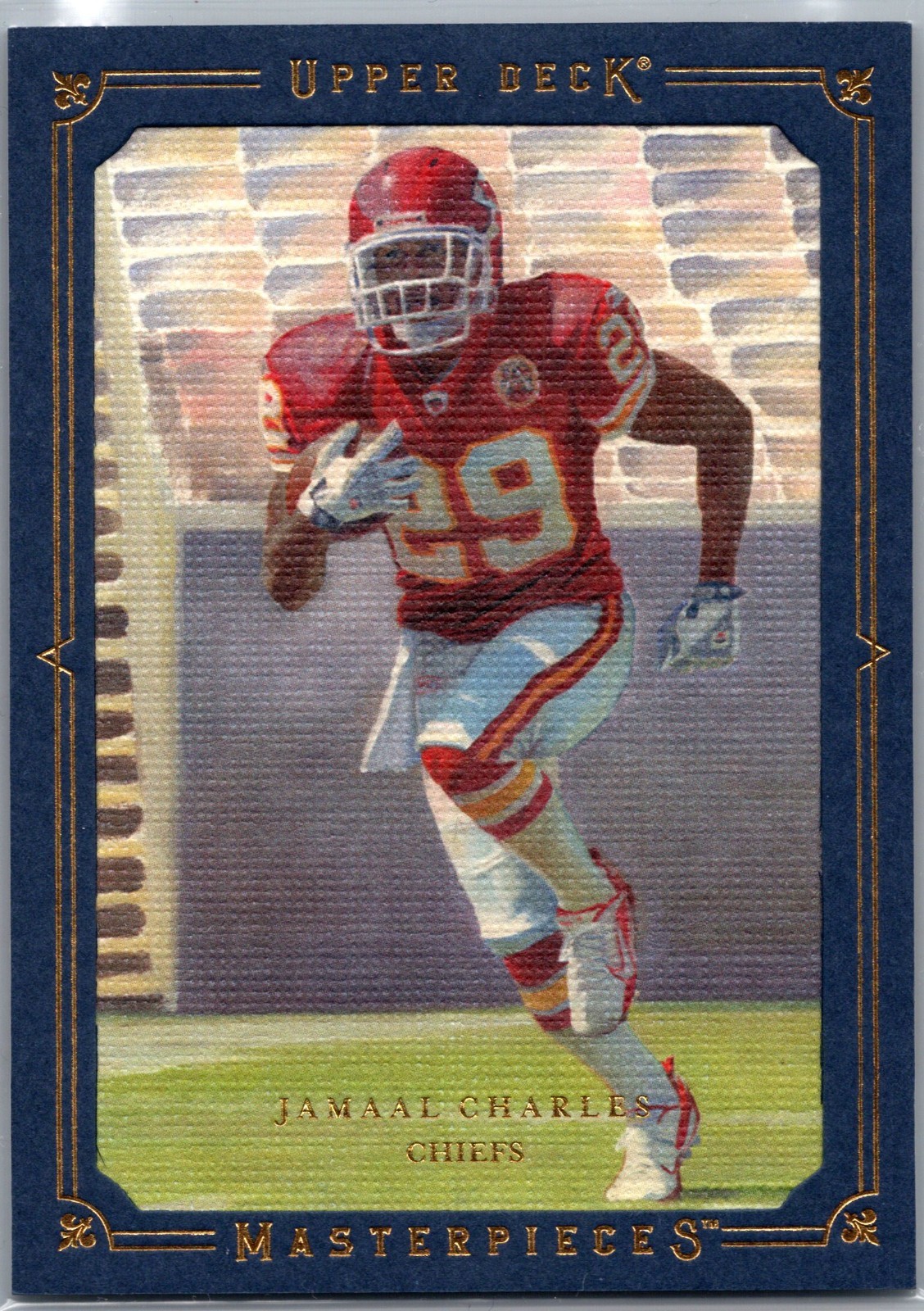 Jamaal Charles Upper Deck Masterpieces #42 Framed Blue