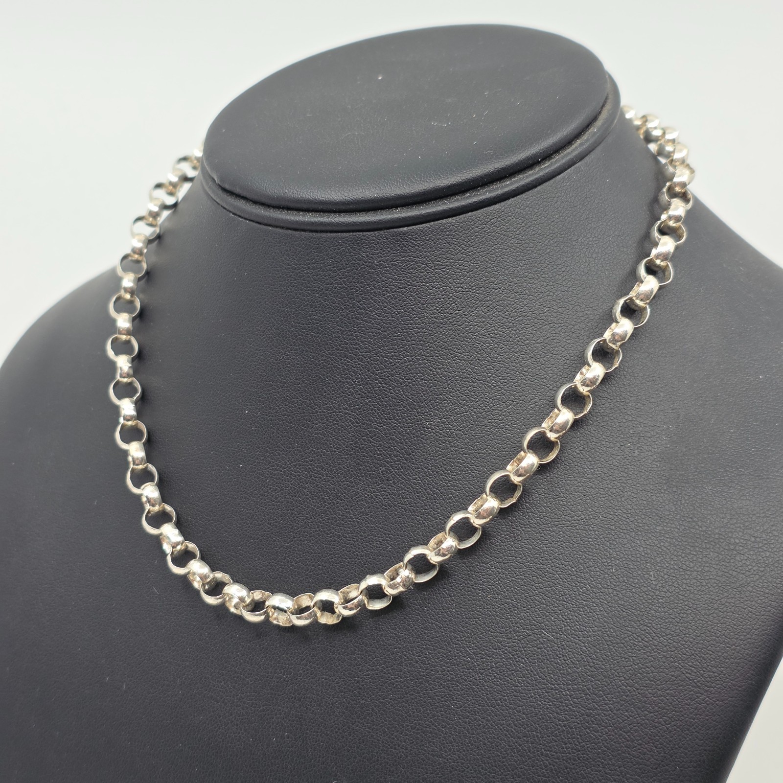 Unique Circular Link Sterling Silver 925 Necklace… - image 3
