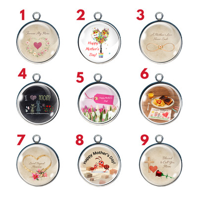Mom Love, Floral & Sentimental Designs| Mother s Day Glass Cabochon Charms