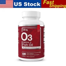 120 Softgels Essential Elements Omega-3 Fish Oil Supplement with EPA & DHA - US