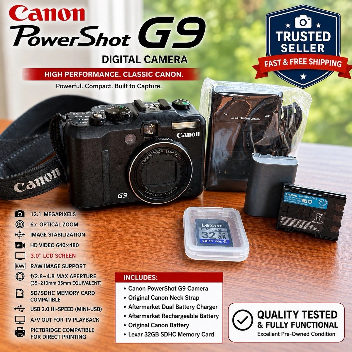 Canon PowerShot G9 Digital Cameras for Sale | Shop New & Used