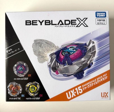BEYBLADE X Shark Scale Deck Set UX-15 Set of 3 Beyblades New JAPAN