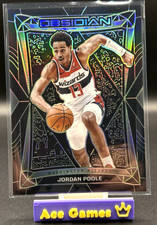 2023-24 Panini Obsidian #196 Jordan Poole Electric Etch Green #/25
