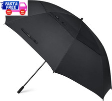 80" Oversize Golf Umbrella Double Canopy Vented Windproof Heavy Duty Outdoor