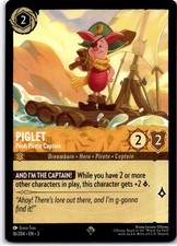 Piglet - Pooh Pirate Captain NM Super Rare Into the Inklands Lorcana