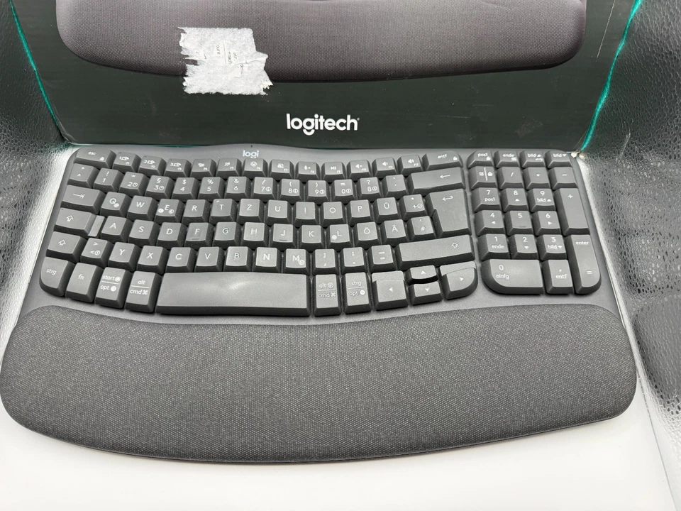 Logitech – Wave Keys, ergonomische Tastatur Bluetooth QWERTZ *2 TASTEN DEFEKT* - Bild 2 von 4