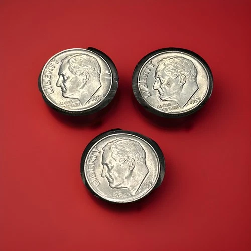 1955 PDS (3 coins) Roosevelt Dimes 90% Silver - Uncirculated