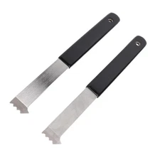 2Pcs Paver Puller Paver Extractor Tool with Joint Scraper Micro Teeth Gripper