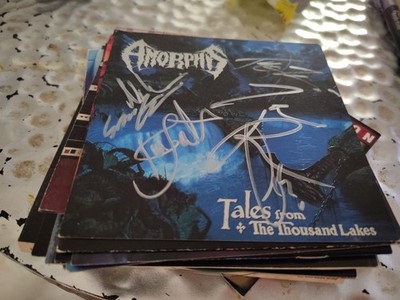 Amorphis Band Signed CD Booklet