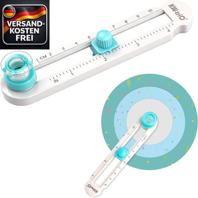 Verstellbarer papp- und kartonkreisschneider 2-20 cm für präzise bastelarbeiten