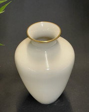 Klassische Porzellan Vase mit Goldrand, Händel Bavaria 50er