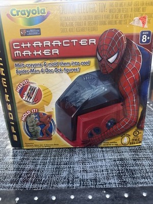 Vintage 2004 Crayola Spider-Man 2 Character Maker Crayon Mold Used Working