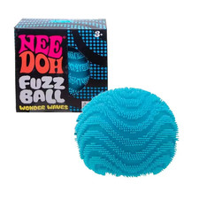 Schylling NEEDOH Fuzzball Blue Edition Authentic Factory Sealed Velvet Squeeze
