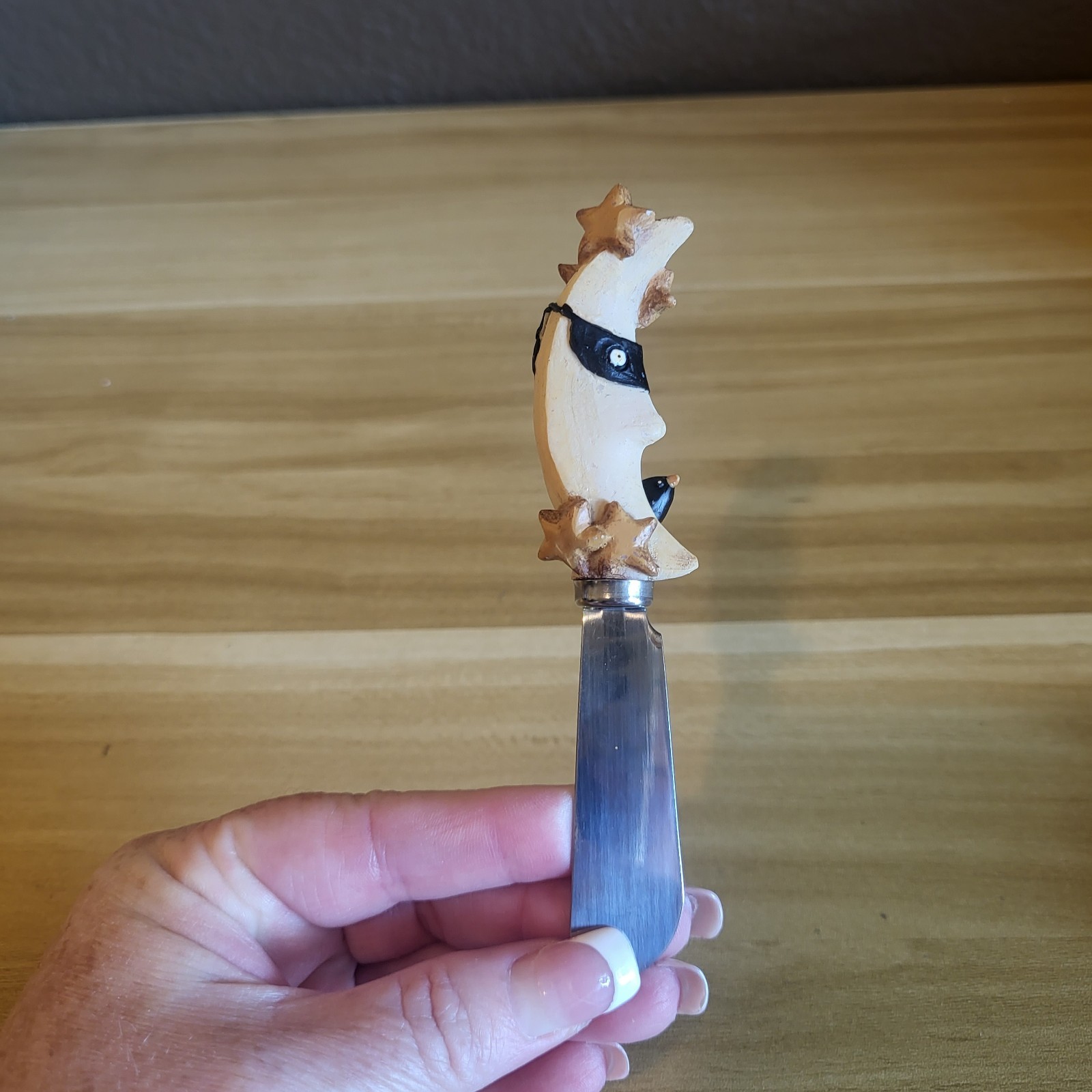 Set Of 6 Boston Warehouse Halloween Cheese Spreader Knives Vintage 