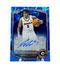 JEREMIAH WILKINSON 2025-26 Bowman Chrome Sapphire 1st Blue Auto Arkansas #CPA-JW