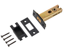 Door Latch Eclipse Heavy Duty Bathroom Deadbolt Mortice Latch Black