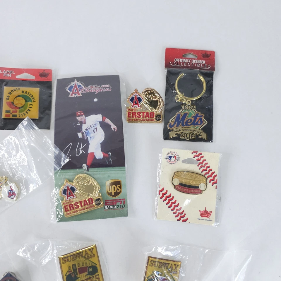 Vintage New York Mets Padres Dodgers Reds Hat Pin Lot World Series All Star MLB - Image 2 of 4