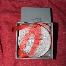Lalique Crystal Christmas Ornament Noel 1997 Reindeer Clear