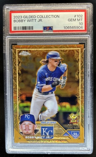 2023 Topps Gilded Bobby Witt Jr. #/99 Royals PSA 10 GEM MINT