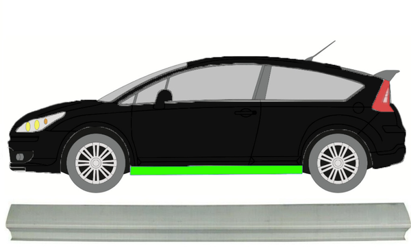 Schweller FüR Citroen C4 3 TüRer 2004 - 2011 Links-image