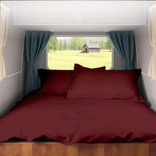 Burgundy 60x75 Inch Short Queen RV Camper Sheet Set 100 Egyptian Cotton