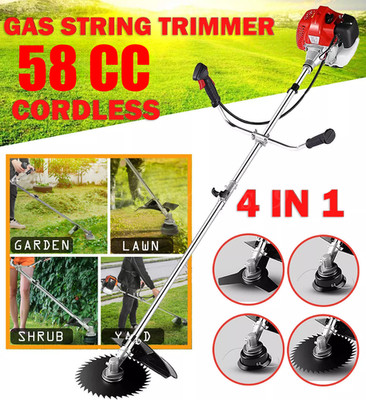 58CC 4-in-1 2-Stroke Grass String Trimmer Lawn Mower Gas Trimmer Weed Eater US