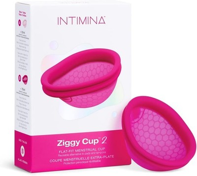 INTIMINA Ziggy Cup 2 - Extra-Thin Reusable Menstrual Disc, Menstrual Cup with Fl