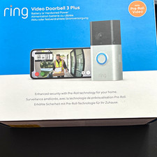 Ring Video Doorbell 3 Plus Wi‑Fi Battery/Hardwired Night Vision Audio Video
