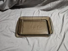 VINTAGE PYREX AMBER GLASS CASSEROLE BAKING DISH 232-N 28x18x4cm CORNING