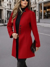 Button Up Long Sleeve Coat