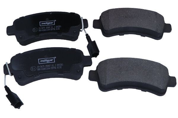 Kit de plaquettes de frein MAXGEAR 19-3675 pour CITROËN 1612434080