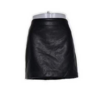 H&M, Rock, Größe: 38, Grau, Polyester/Polyurethan, Einfarbig, Damen #0Xg