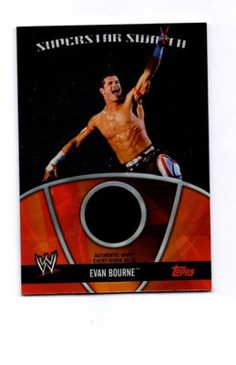 EVAN BOURNE 2010 TOPPS WWE SUPERSTAR SWATCH