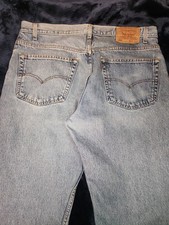 80s-90s Levi's Vintage Levis 505 Jeans Mens 38x30 Blue Regular Fit Straight Leg