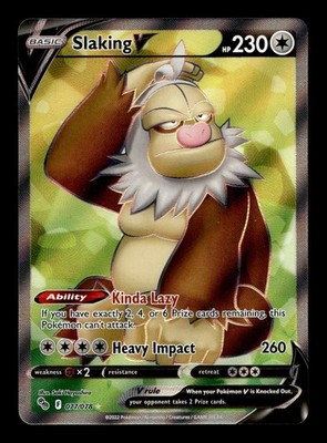 Slaking V Full Art 077/078 Pokemon GO Holofoil Ultra Rare Pokemon TCG