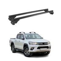 DachträGer GrundträGer FüR Toyota Hilux Viii 2015-26 TÜV Aluminium Schwarz 2Tlg
