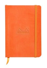 Rhodia Rhodiarama Soft Notebook - 72 Lined Sheets - 4 x 5 1/2 - Tangerine
