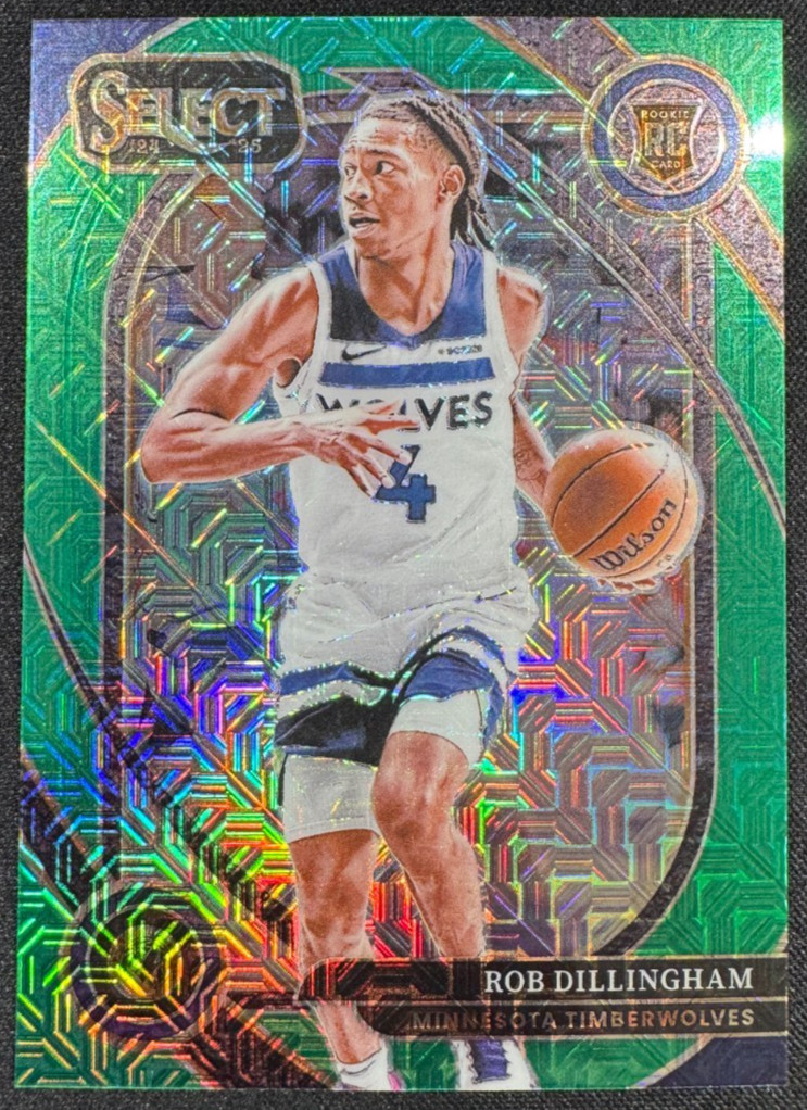2024-25 Select #288 Rob Dillingham Courtside Green Mojo (RC) - Timberwolves