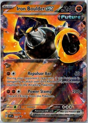 Pokemon Card Iron Boulder ex 147 Promo Holo SV: Scarlet & Violet Promo Cards NM