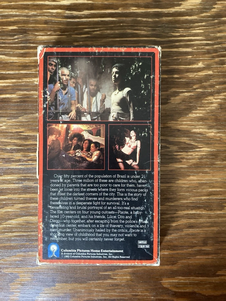 Pixote 1981 VHS Cult Classic Rare Brazilian Docudrama Hector Babenco Cinema Novo - Image 2 of 4