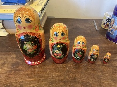 Russian Doll 1992 Sergiev Posad Artist Alexashina M B Five Piece