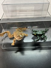 Vintage Rubber Frog Toys Figure Hong Kong Jiggler 1980s W15