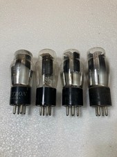 4 VARIOUS 80 RADIO VACUUM TUBES, TV7 TESTED