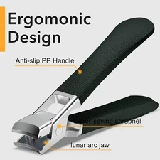 Stainless Steel Nail Clippers Set Thick Nails Anti-Splash Sharp Trimmer Pedicure