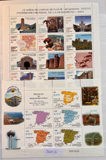 TIMBRES ESPAGNE 2001 YT N° 3343 à 3421 + 6 BF + N° 3375X8 NEUFS ** MNH