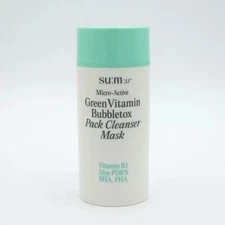 SU:M37 Micro Active Green Vitamin Bubbletox Pack Cleanser Mask 100ml K-Beauty