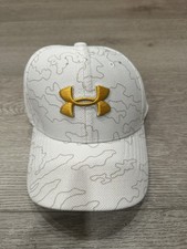 Under Armour Youth UA Classic Fit Cap XS/S White Gold Logo New With Tags