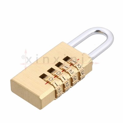 4-Digit Brass Secure Combination Password Padlock 79x28mm 4-M #tk